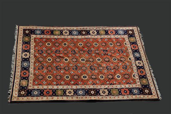 Appraisal: ORIENTAL RUG Late th century Room size with floral pattern