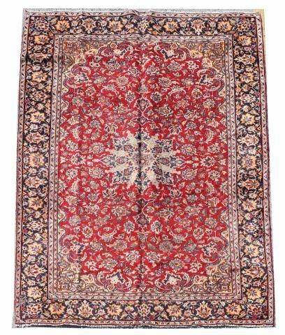 Appraisal: Hand-tied Persian Isfahan rug approx ' l ' w