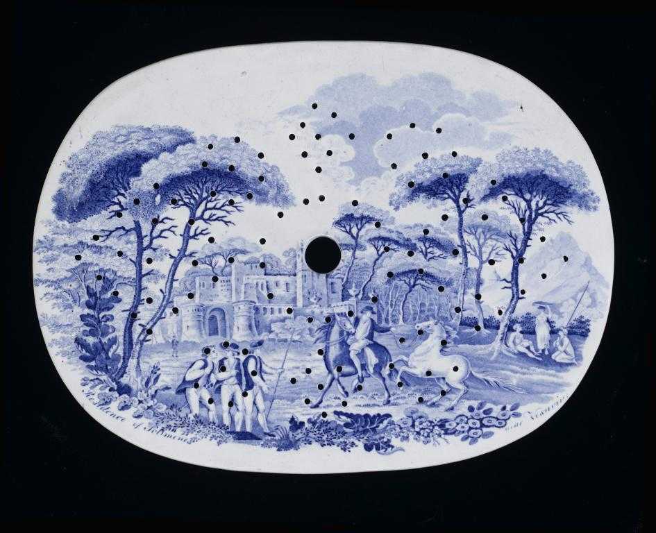 Appraisal: A DON POTTERY BLUE PRINTED EARTHENWARE NAMED ITALIAN VIEWS SERIES