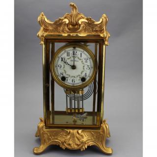 Appraisal: Gilt Bronze Seth Thomas Clock Crystal Regulator Gilt Bronze Seth