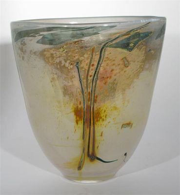 Appraisal: A monumental Val st Lambert glass vase by Sam Herman