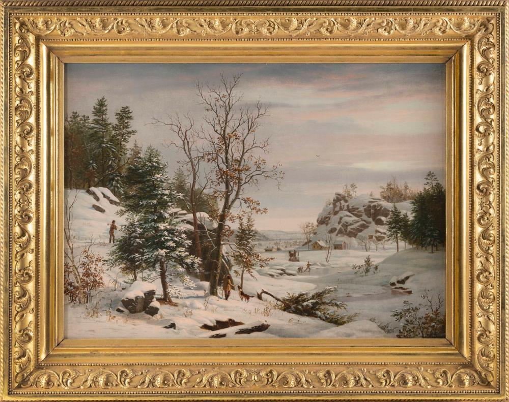 Appraisal: SAMUEL LANCASTER GERRY MASSACHUSETTS - SNOW SCENE NEAR MALDEN OIL