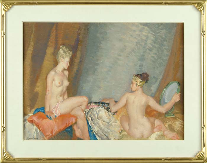 Appraisal: SIR WILLIAM RUSSELL FLINT British - DIAPHENIA HAZEL Tempera painting