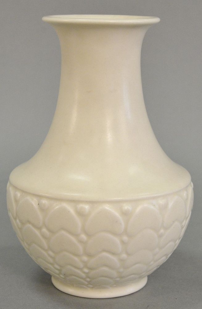 Appraisal: Rookwood matte white vase signed on bottom Rookwood matte white