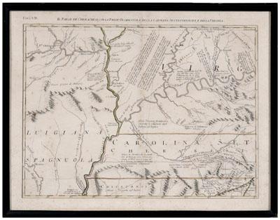 Appraisal: th century map of North Carolina quot Il Paese de