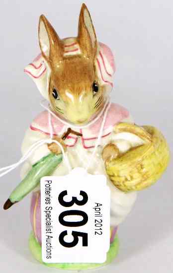 Appraisal: Beswick Beatrix Potter Figure Mrs Rabbit Umbrella Out BP