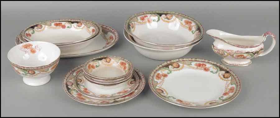 Appraisal: ROYAL STAFFORDSHIRE PORCELAIN DINNER SERVICE IN THE RENOWN PATTERN Comprised