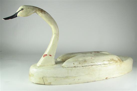 Appraisal: Carved Wood Trumpet Swan Decoy Possibly Eastern Shore x x