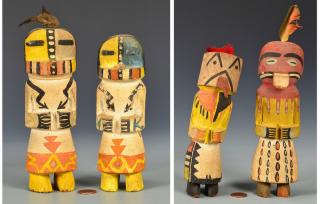 Appraisal: Route Kachinas Four Route Kachinas st nd items Possibly Hopi