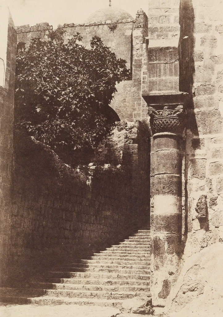 Appraisal: SALZMANN AUGUSTE - Jerusalem Sainte Sepulchre Colonne du Parvis Blanquart-Evrard