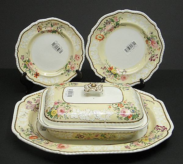 Appraisal: A Copeland amp Garrett porcelain dinner service second quarter th