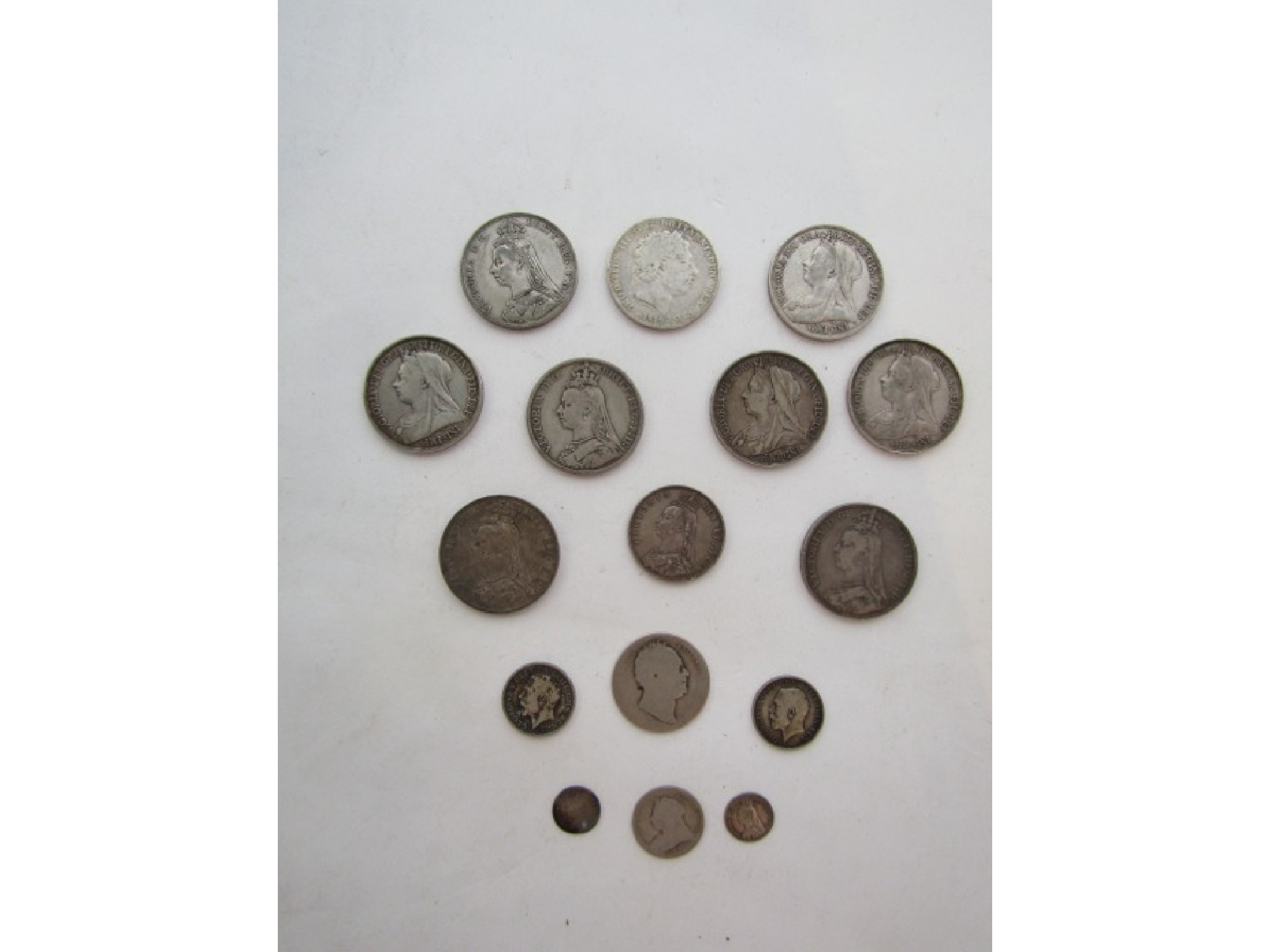 Appraisal: A collection of pre silver coinage mainly Victorian crowns gm