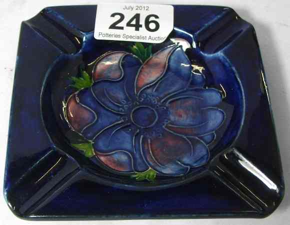 Appraisal: Moorcroft ashtray in the Anemone design