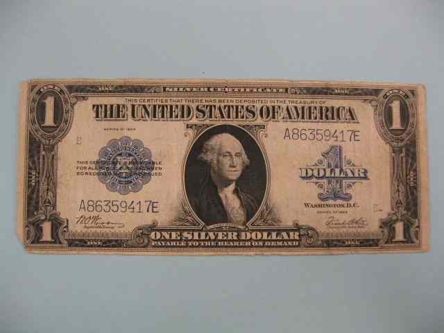 Appraisal: U S Silver Certificate large size