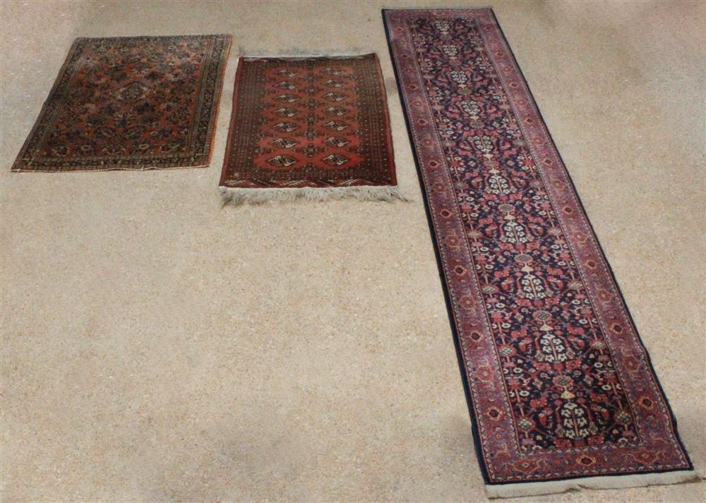 Appraisal: KARASTAN WILLIAMSBURG CARTER'S GROVE WOOL RUNNER TOGETHER WITH TWO ORIENTAL