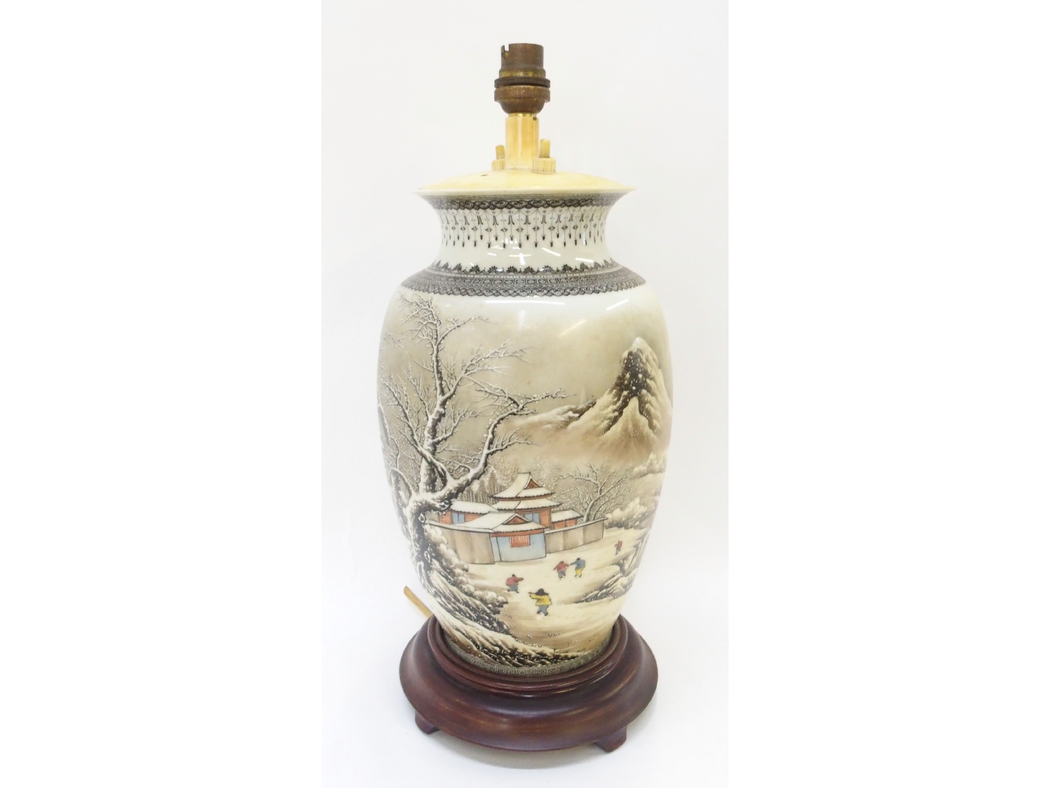 Appraisal: Chinese porcelain lamp base