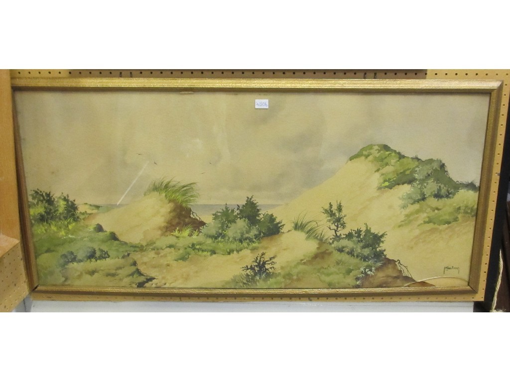 Appraisal: H M HOEFMAN Watercolour 'Sand Dunes' signed