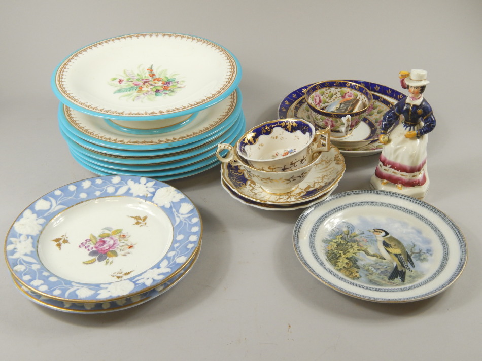 Appraisal: Various items of thC porcelain to include a Staffordshire figure