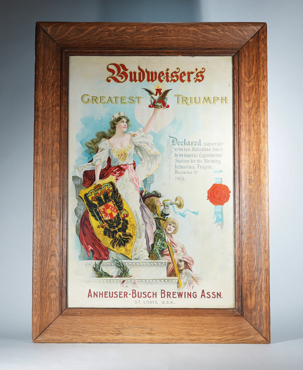 Appraisal: Budweiser GREATEST TRIUMPHReference n aBrewery Anheuser-Busch Brewing Association St Louis