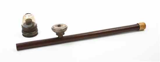 Appraisal: A Chinese Opium Pipe with a pipe damper Length of