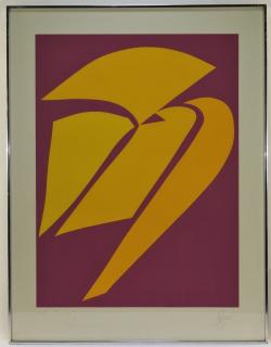 Appraisal: Jack Youngerman Abstract Signed Lithograph FRANCE UNITED STATES b A