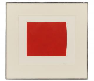 Appraisal: After Ellsworth Kelly Red Curve Lithograph After Ellsworth Kelly American