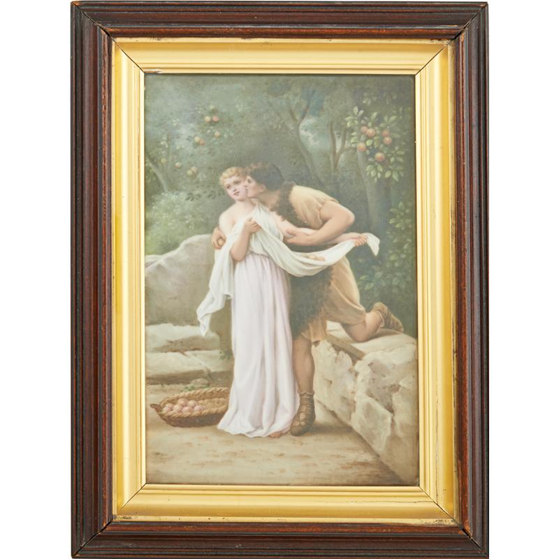 Appraisal: BERLIN PORCELAIN PLAQUE Condition Report