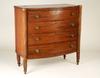 Appraisal: CHEST OF DRAWERS - Sheraton period ca four drawer bow