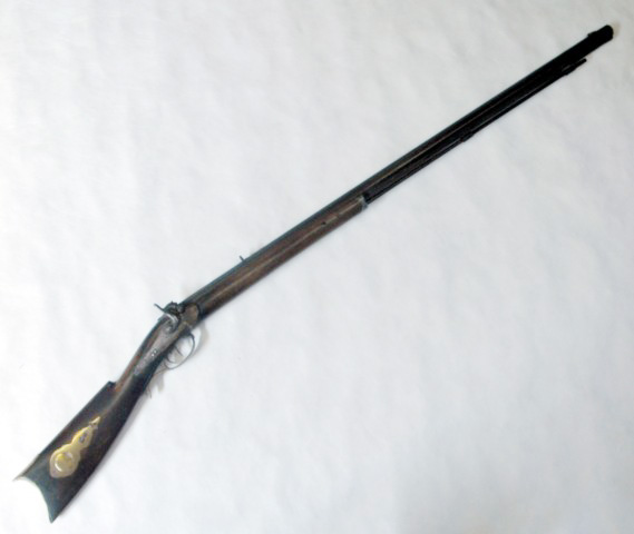 Appraisal: ANTIQUE KENTUCKY PERCUSSION HALF STOCK RIFLE caliber octagonal barrel overall