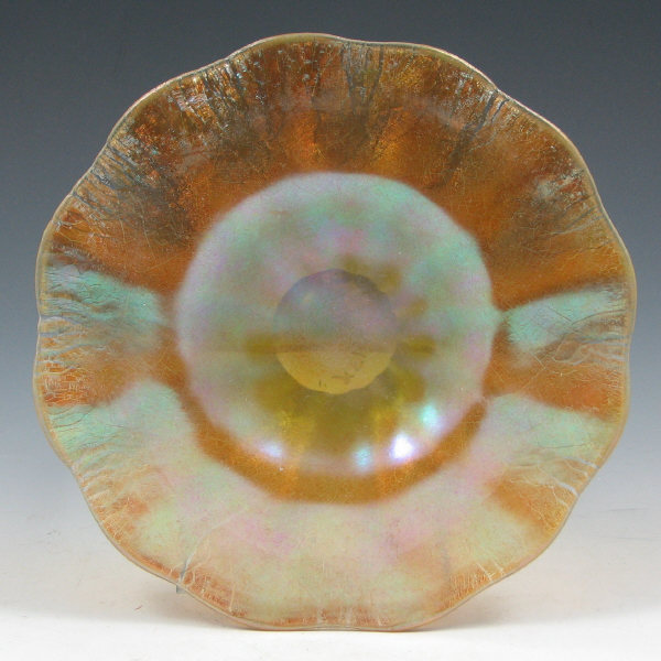 Appraisal: Kew-Blas Iridescent Plate - Excellent Kew-Blas iridescent plate with colorful