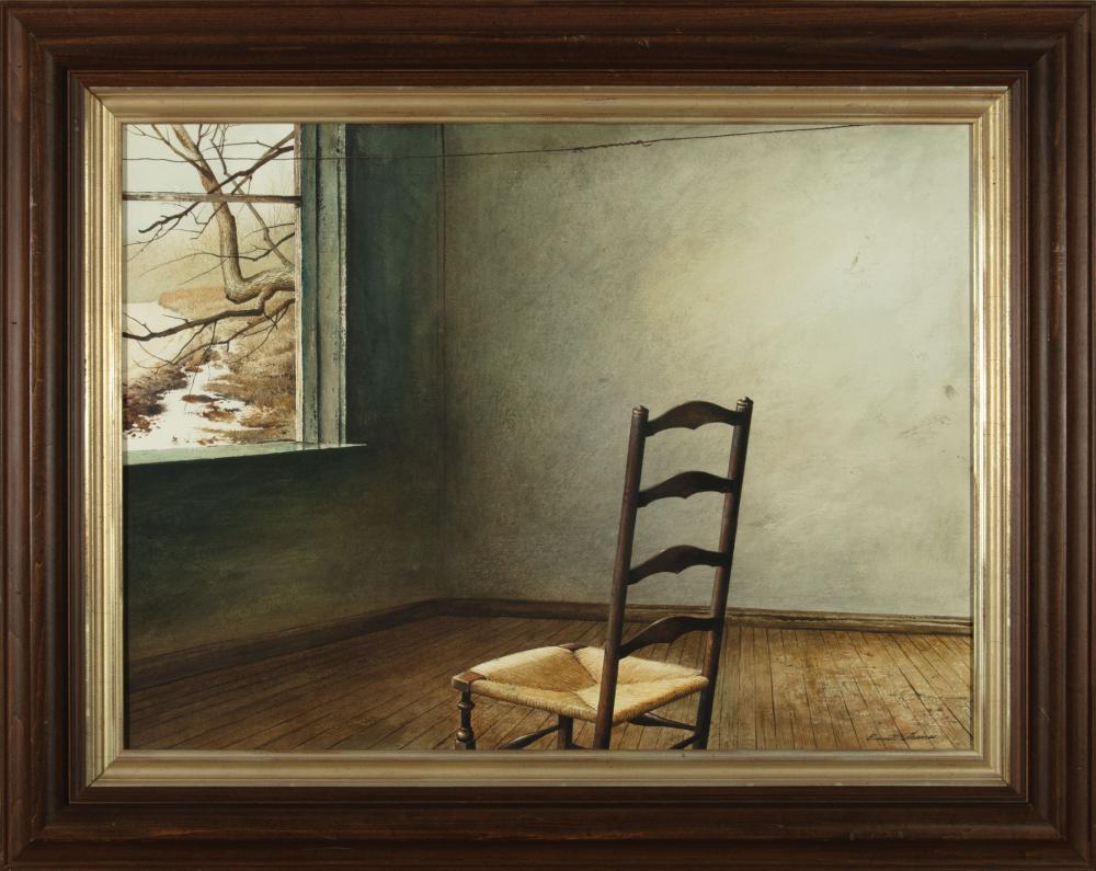 Appraisal: Emmitt Thames American Mississippi b The Watchers Chair watercolor on