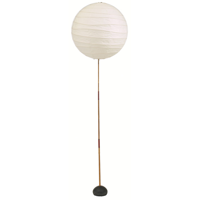 Appraisal: Isamu Noguchi floor lamp by Akari c weighted steel base