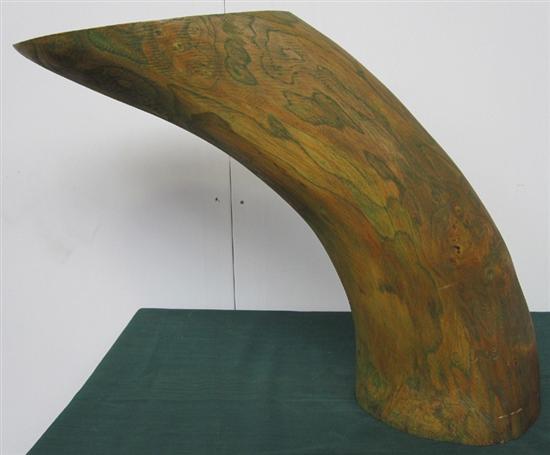 Appraisal: BROOKS JON AMERICAN ST C Curved table tinted green The