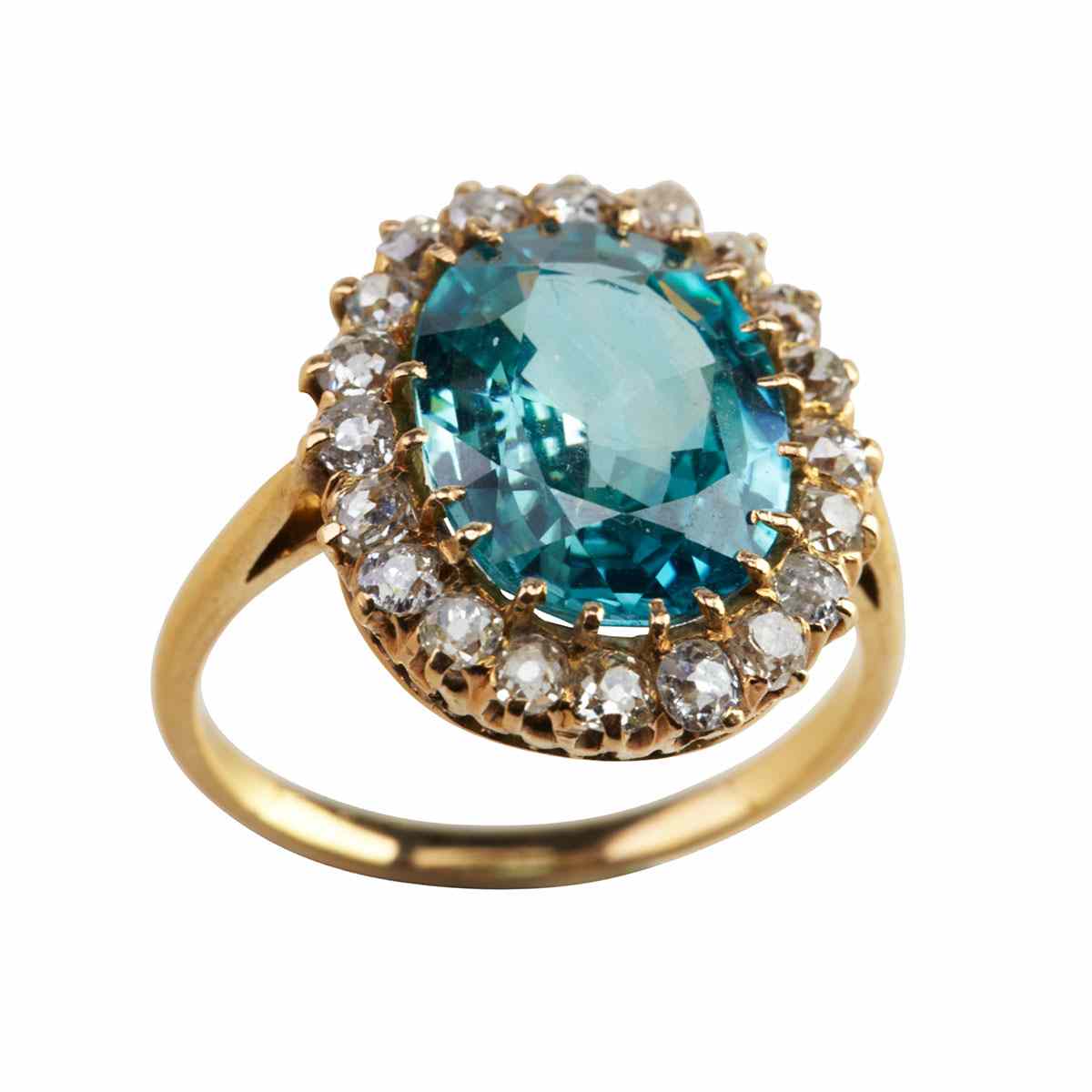 Appraisal: k Yellow Gold Ring set with an oval cut zircon