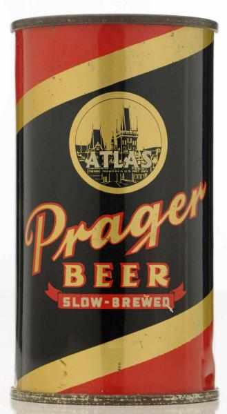 Appraisal: Atlas Prager Flat Top Beer Can - OI Clean with