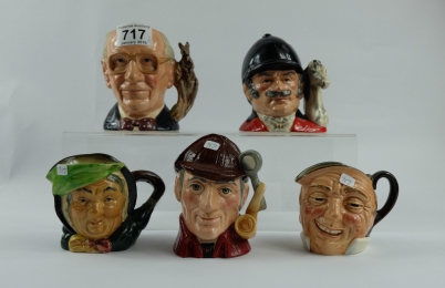 Appraisal: A collection of Royal Doulton small character jugs to include