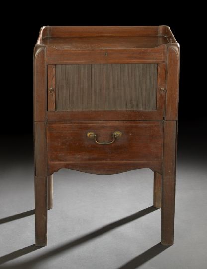 Appraisal: George III Mahogany Bedside Commode fourth quarter th century the