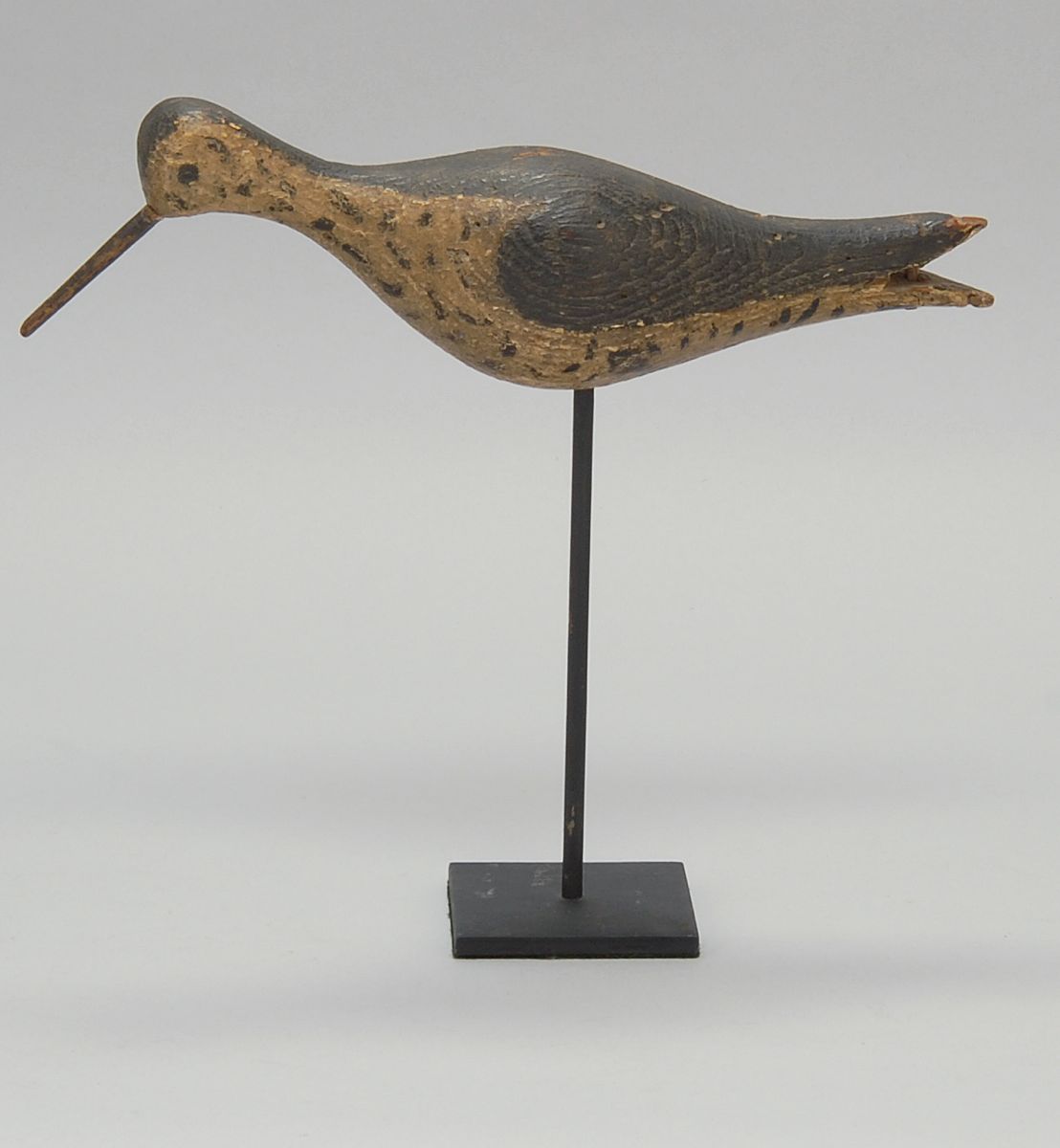 Appraisal: MASSACHUSETTS YELLOWLEGS DECOY In running form Original paint with some