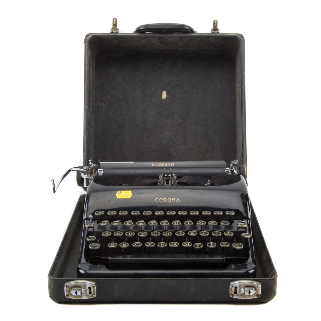 Appraisal: Corona Sterling cased typewriter