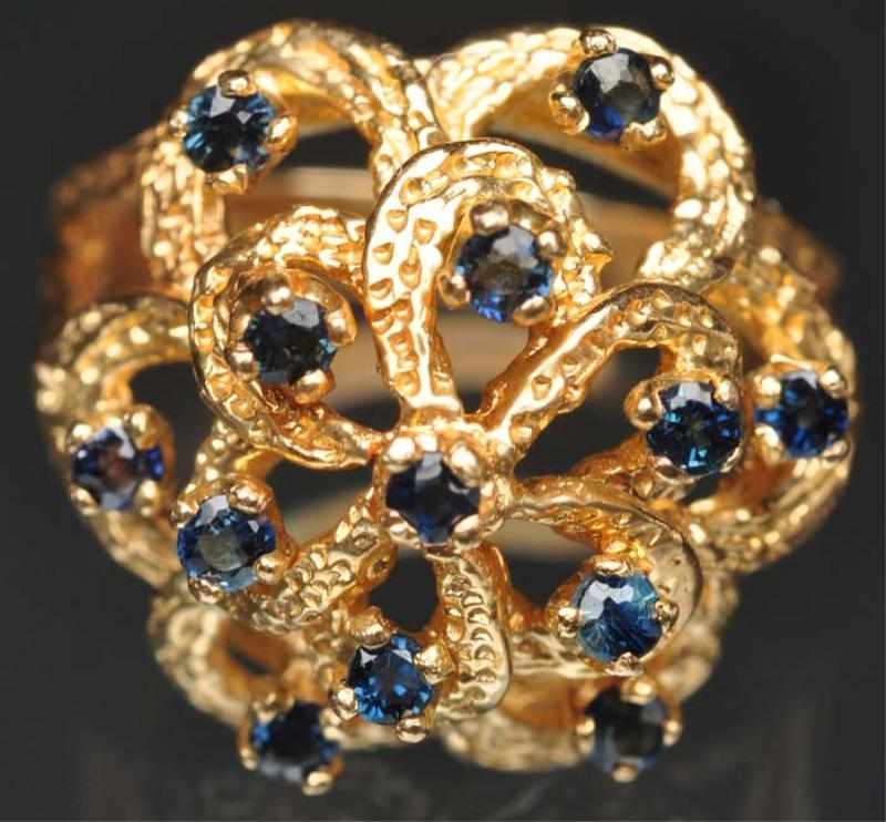 Appraisal: K Y Gold Sapphire Ring Weight grams dwt Condition Excellent