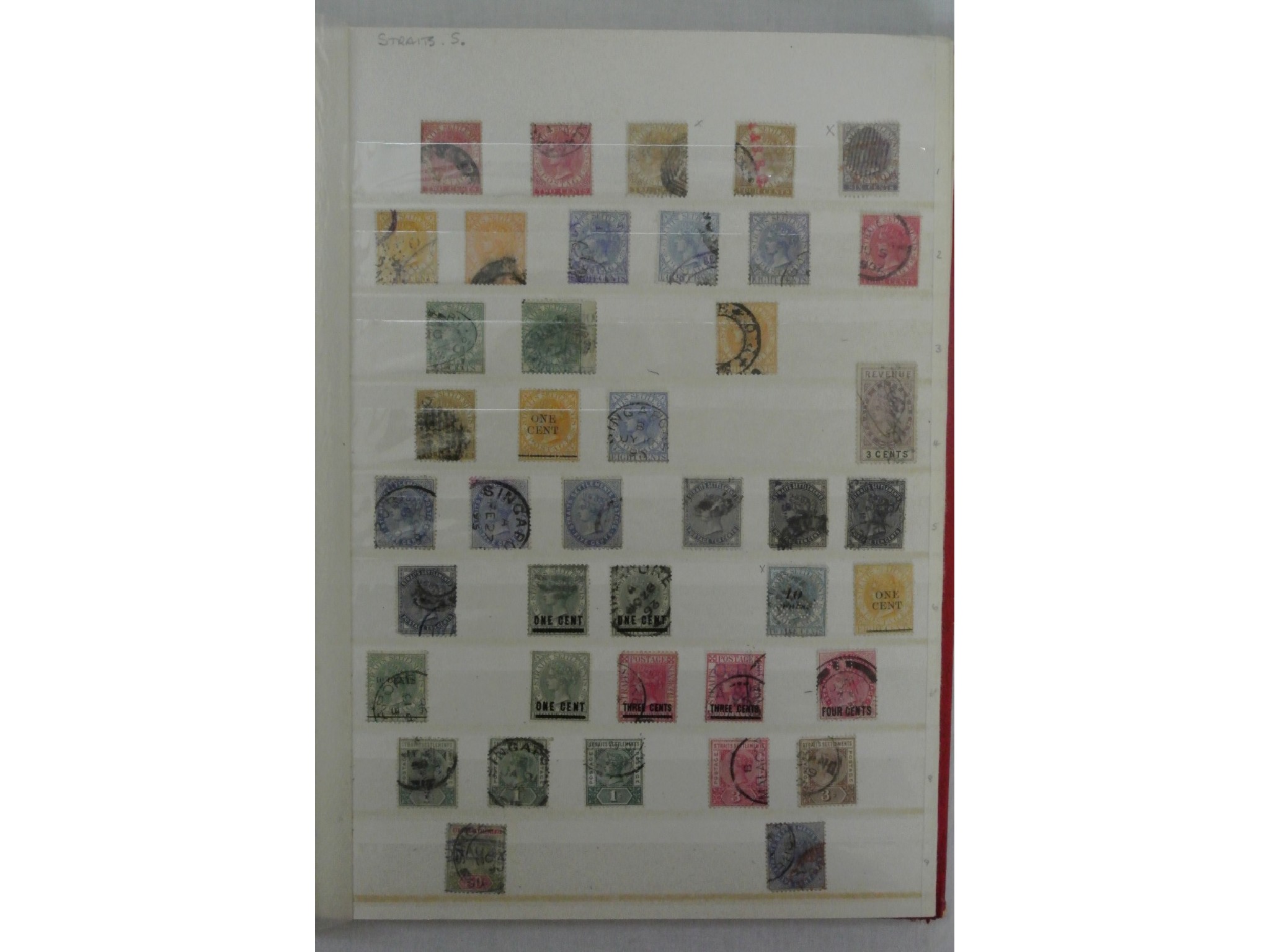 Appraisal: A stamp album containing a quantity of stamps from Malaysia