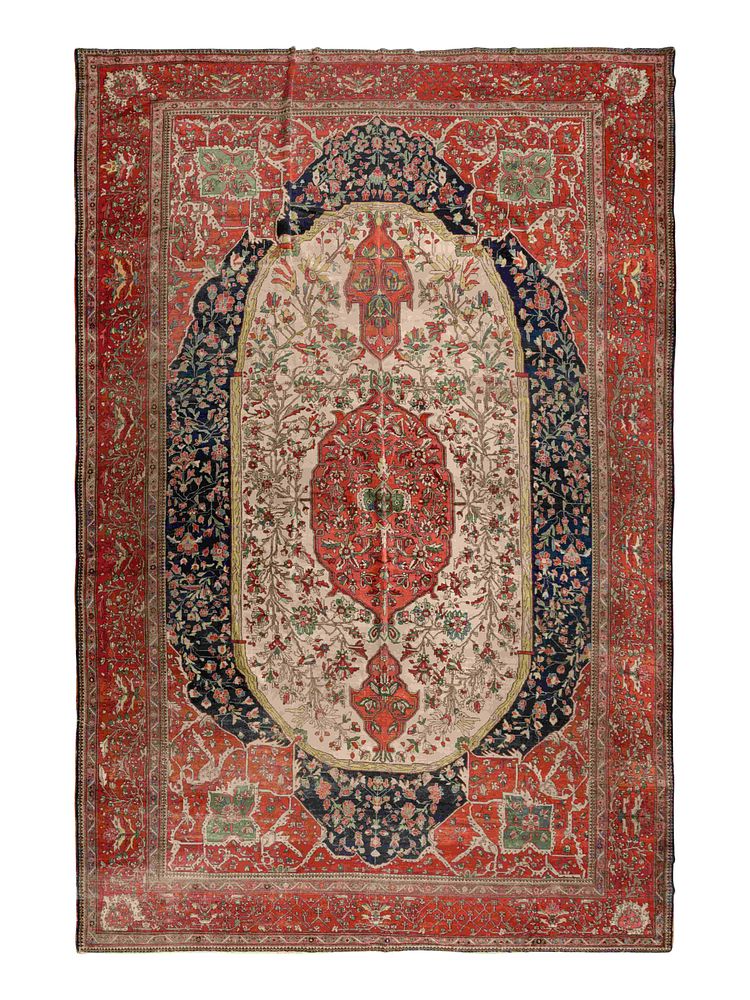 Appraisal: A Feraghan Sarouk Wool Rug A Feraghan Sarouk Wool Rug