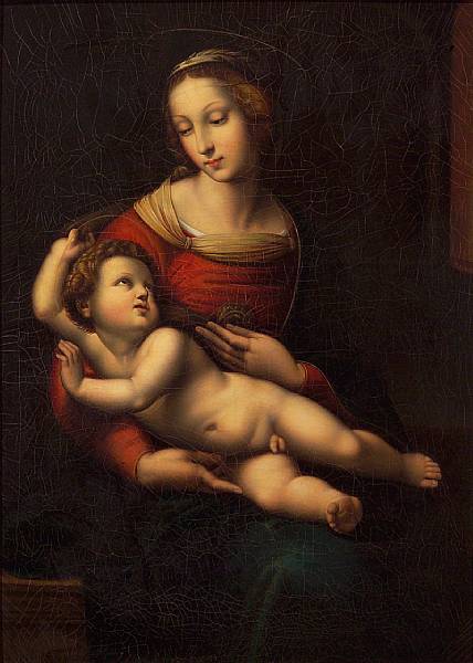 Appraisal: Giuseppe Fontana Italian The Madonna and Child after Raphael signed