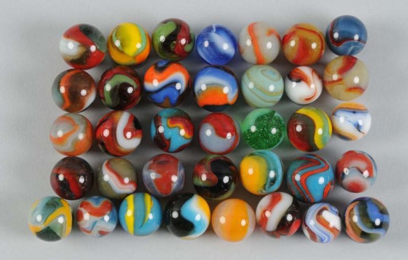 Appraisal: Assortment of Machine-Made Marbles Description Includes approximately marbles with at