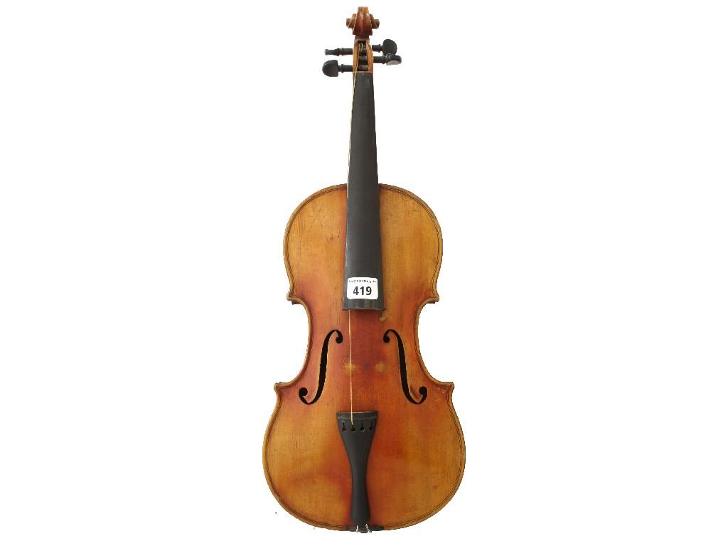 Appraisal: German violin circa cm