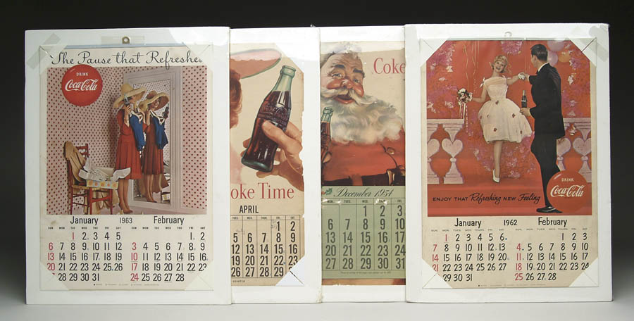 Appraisal: LOT OF THIRTY-SEVEN s- s CALENDARS Includes complete calendars with