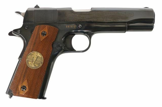 Appraisal: Colt Model World War Meuse-Argonne Commemorative pistol caliber barrel wood