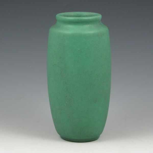 Appraisal: Teco Arts Crafts vase in nicely textured matte green glaze