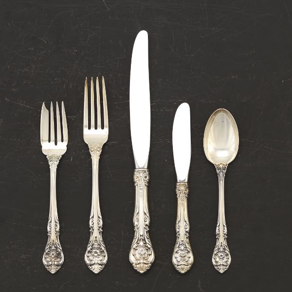 Appraisal: GORHAM STERLING SILVER FLATWARE SERVICE FOR EIGHT KING EDWARD PATTERN