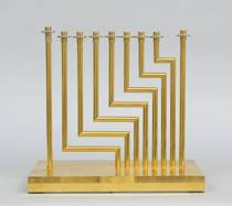 Appraisal: Yaacov Agam Israel Contemporary Levels Menorah ca layered K gold